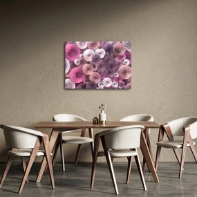 Abstrakcyjny obraz kwiatów róży (70x50 cm)