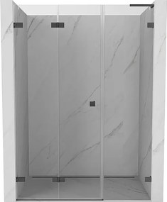 Mexen Lunar-F L drzwi prysznicowe składane lewe 110 cm, transparent, gun gray szczotkowany - 836SL-110-050-66-00-L