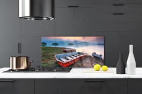 Panel nad blat kuchenny Łódź Rybacka Na Spokojnej Wodzie