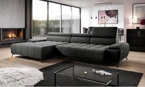 Narożnik PALLADIO MINI z elektryczną regulacją siedziska Lewostronny w tkaninie RIVIERA 97 WERSAL