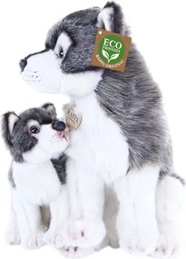 Rappa Pluszowy wilk z młodym, 27 cm