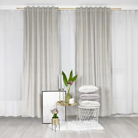 Welurowa zasłona Werona w delikatnym kolorze ecru