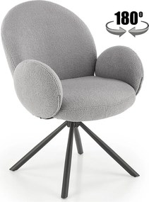 Krzesło tapicerowane K498 szare