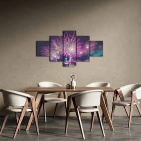 Obraz fajerwerków (125x70 cm)