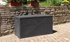 WOOD plastikowa skrzynia ogrodowa 420 L, grafitowa