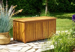 Casaria Drewniana skrzynia ACACIA, 117x50x59cm, naturalny brąz
