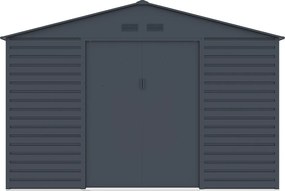 Schowek ogrodowy z metalu/ocynkowanej stali - Antracytowy - 13,12 m² - ADELMO