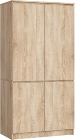 Szafa AKORD S90 4 drzwi Dąb Sonoma 90x51x180 cm