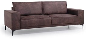 Brązowa sofa z imitacji skóry 224 cm Copenhagen – Scandic