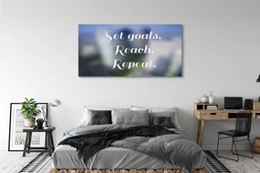 Obraz canvas na ścianę Elegancki Biały Napis