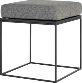 Szary tapicerowany stołek Feo – noo.ma