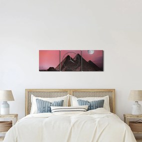 Obraz - Piramidy w Gizie, Egipt (z zegarem) (90x30 cm)