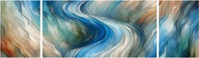 Obraz - Abstrakcyjny nurt (170x50 cm)