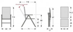 CONCEPT YELMO FSC 6+1 - zestaw sof ogrodowych (aluminium/dąb)