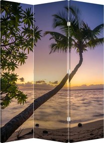 Parawan - Palma na plaży (126x170 cm)