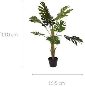 Sztuczna roślina doniczkowa MONSTERA, wysoka, 110 cm