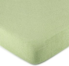 4Home prześcieradło frotte zielony, 180 x 200 cm