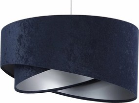 Lampa wisząca GEMSTONE błękitna/złota