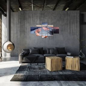 Obraz - Zimowa panorama górska II. (125x70 cm)