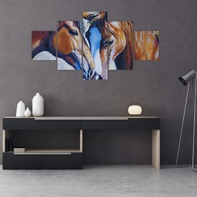 Obraz - Zakochane konie (125x70 cm)