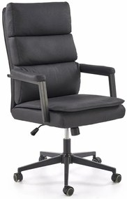 Nowoczesny czasrny fotel obrotowy W4-E16