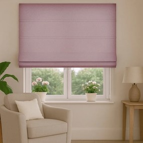 Roleta rzymska na wymiar Enjoy pudrowy róż miękka gruba - do 140 cm