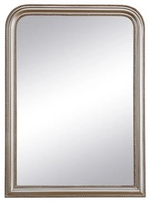 Lustro w stylu vintage z drewna paulowni - Szer. 80 x Wys. 110 cm - kolor szampański - HELOISE