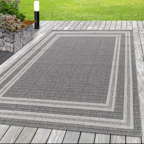 Dywan płaskotkany Aruba szary 160 cm x 230
