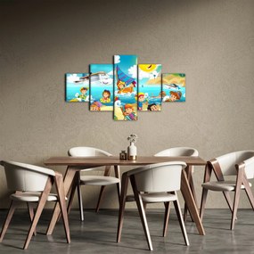Obraz - Dzień na plaży (125x70 cm)