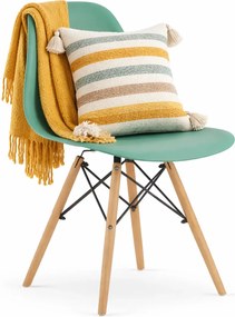 Zielone krzesło profilowane nowoczesne G6-H92