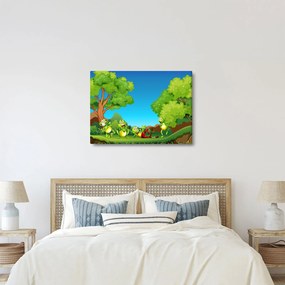 Obraz  - Wesołe żaby (70x50 cm)