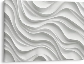 Obraz - 3D białe fale (70x50 cm)