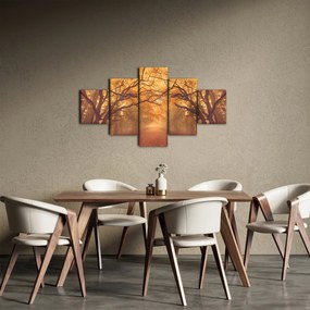 Obraz drogi w jesiennym krajobrazie (125x70 cm)