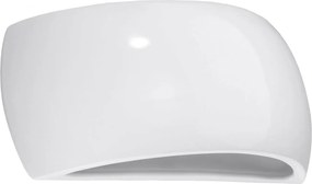 Biały minimalistyczny kinkiet w połysku L8-E09