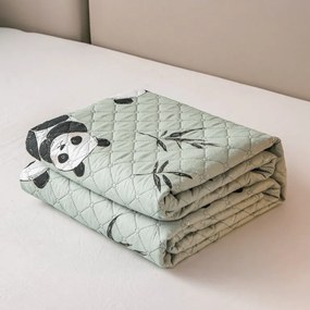 Narzuta na łóżko PANDA RELAX zielony Rozmiar: 220 x 240 cm