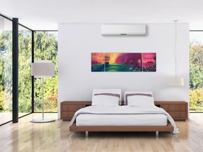 Obraz - Obraz olejny, Podróż do fantastycznego królestwa (170x50 cm)