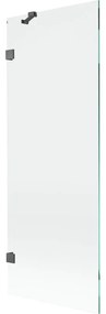 Mexen Lunar parawan nawannowy 1-skrzydłowy 70 x 150 cm, transparent, gun gray szczotkowany - 897-070-000-66-00