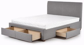 Tapicerowane łóżko Kamillo 3X 180x200 - popielate