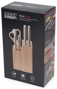 Zestaw noży ze stojakiem ze stali nierdzewnej 5 szt. Elevate Fusion – Joseph Joseph