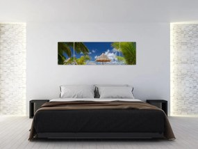 Obraz - Plaża z białym piaskiem (170x50 cm)