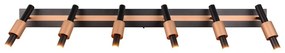 Czarna/w kolorze brązu lampa punktowa LED 20,5x120 cm Ikaris – Trio Select