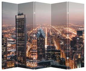Parawan - Świecąca metropolia (210x170 cm)