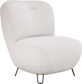 Fotel LUIS skandynawski wolnostojący na metalowych nogach w tkaninie ANTHOLOGY 01