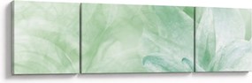 Obraz - Zielony kwiat (170x50 cm)