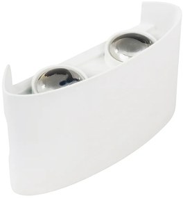 Kinkiet lampa wisząca LED elewacyjny metalowa AT85-2KL-White