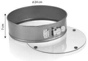Tescocma Tortownica rozkładana DELÍCIA 24 cm, ze szklanym dnem, 24 cm
