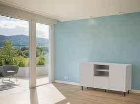 Kaszmirowa nowoczesna komoda z ryflowaniem N9-A28