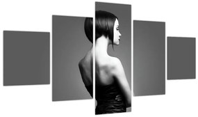 Obraz eleganckiej kobiety (125x70 cm)