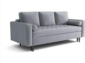 Rozkładana sofa MONZA 225x95x100 cm – szary  Monolith 85