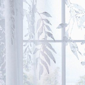 Biała firanka 140x137 cm Wisteria Floral – Catherine Lansfield